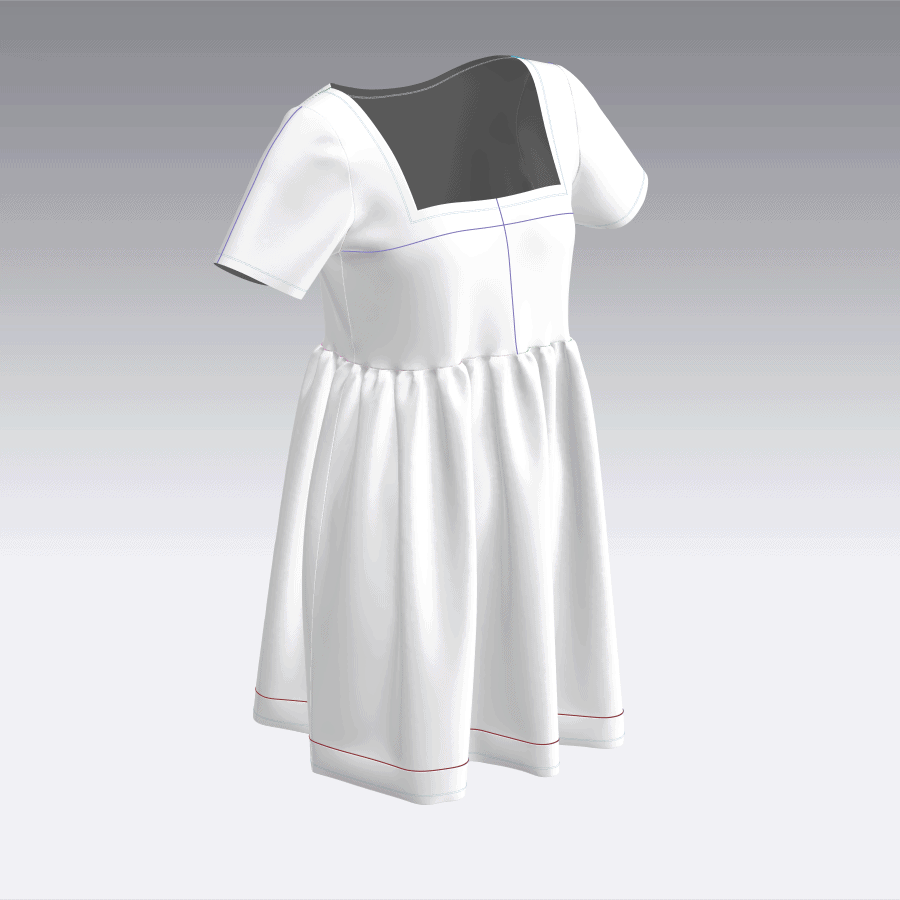 robe babydoll tissu blanc
