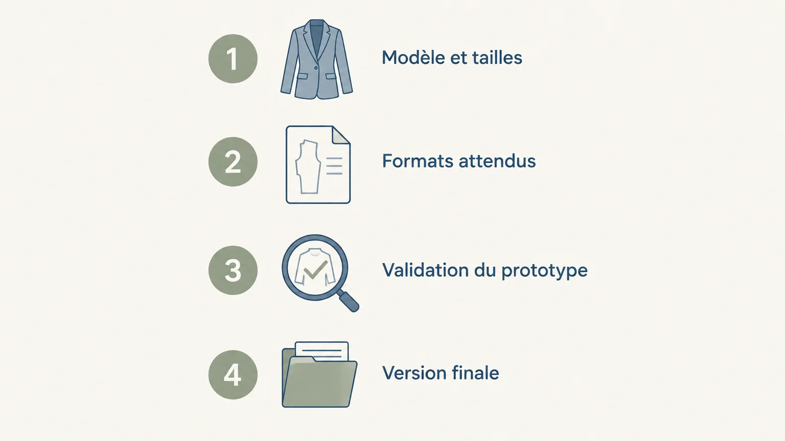 Quatre vérifications pour transmettre un patronage à un atelier