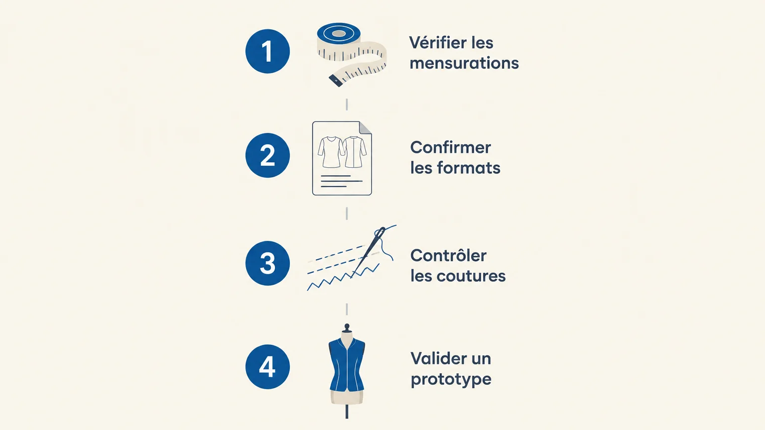 Quatre vérifications avant d’envoyer un patronage numérique à l’atelier