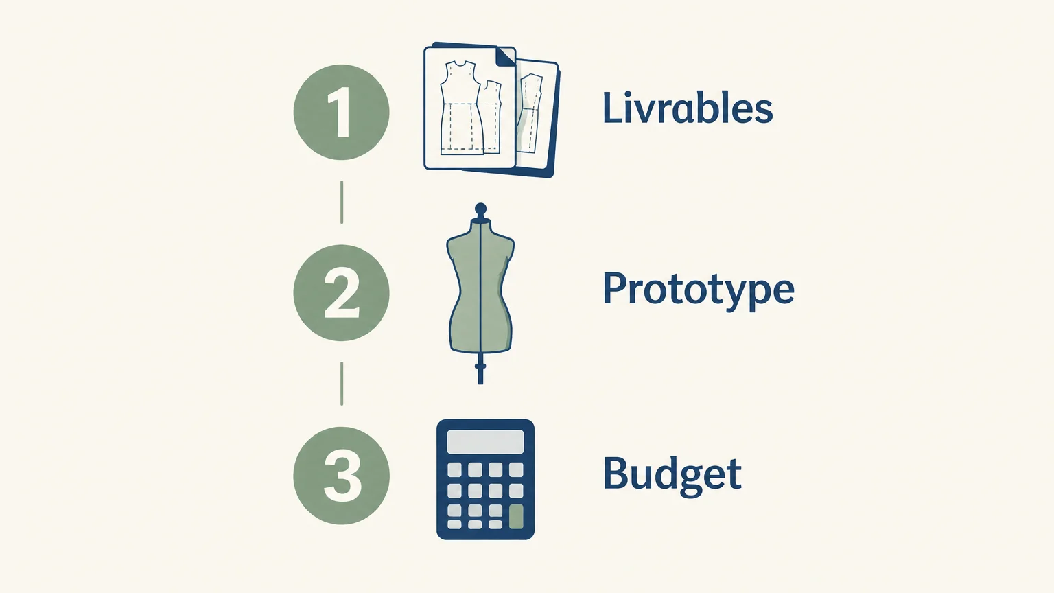 Liste de vérification des livrables, du prototype et du budget